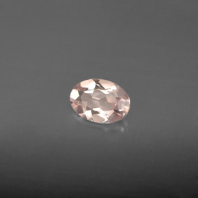 Morganita rosa natural 0,60ct, corte oval, VVS-VS