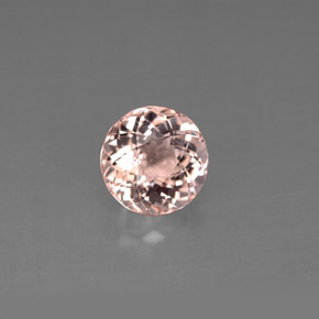 Morganita rosa natural 1,19ct, corte redondo, VS