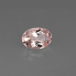 Morganita rosa natural 1,14ct, corte oval, VS