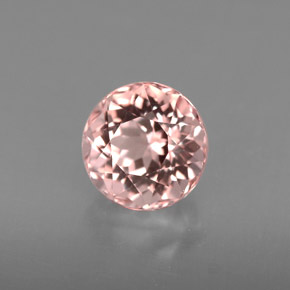 Morganita rosa natural 1,54ct, corte redondo, VVS-VS