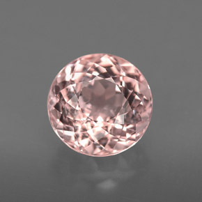 Morganita rosa natural 1,98ct, corte redondo, VS