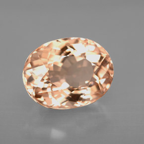 Morganita Salmão Natural 3.21ct, Corte Oval, VVS-VS