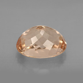 Morganita Salmão Natural 3.21ct, Corte Oval, VVS-VS