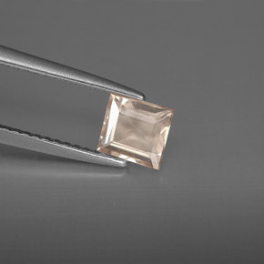 Morganita rosa natural 0,64ct, baguete, VS