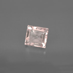 Morganita rosa natural 1,42ct, baguete, VVS