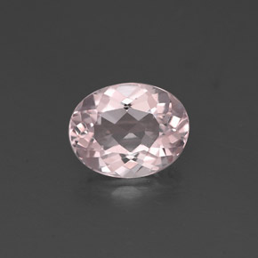 Morganita Luz rosa Natural 0.93ct, Corte Oval, VVS-VS
