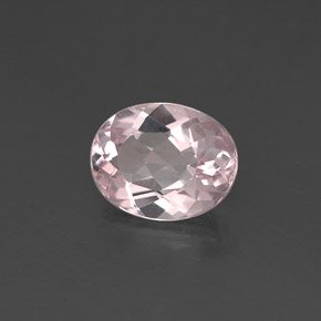 Morganita Luz rosa Natural 0.93ct, Corte Oval, VVS-VS