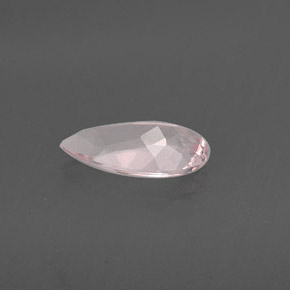 Morganita rosa natural 1,21ct, formato de pêra, VVS-VS