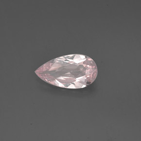 Morganita rosa natural 0,67ct, formato de pêra, VVS-VS