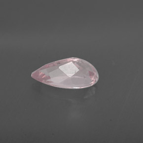Morganita rosa natural 1,25ct, formato de pêra, VVS-VS