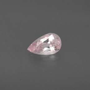 Morganita rosa natural 0,73ct, formato de pêra, VVS-VS