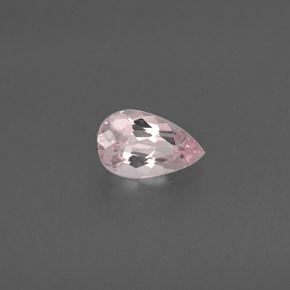 Morganita rosa natural 0,73ct, formato de pêra, VVS-VS