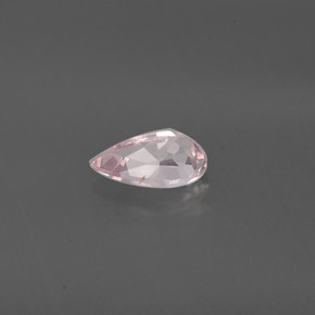 Morganita rosa natural 0,73ct, formato de pêra, VVS-VS