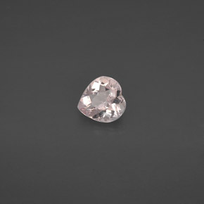 Morganita Luz rosa Natural 0.65ct, Formato de coração, VVS