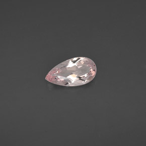 Morganita rosa natural 0,92ct, formato de pêra, VVS