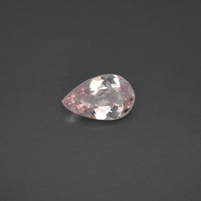 Morganita rosa natural 1,11ct, formato de pêra, VVS