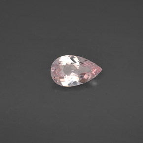 Morganita rosa natural 1,11ct, formato de pêra, VVS