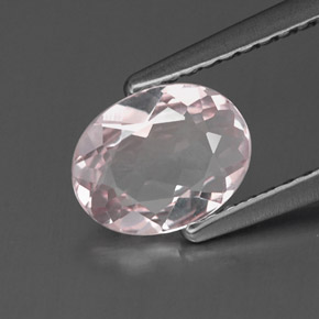 Morganita Luz rosa Natural 0.71ct, Corte Oval, IF
