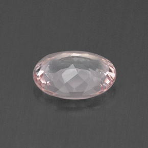 Morganita rosa natural 0,67ct, corte oval, VVS