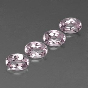 Pedras preciosas de morganita rosa natural de  ct, corte oval, IF