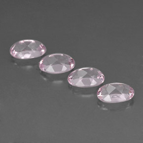 Pedras preciosas de morganita rosa natural de  ct, corte oval, IF