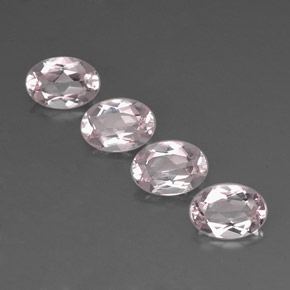 Pedras preciosas de morganita rosa natural de  ct, corte oval, VVS