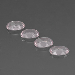 Pedras preciosas de morganita rosa natural de  ct, corte oval, VVS