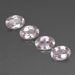 Pedras preciosas de morganita rosa natural de  ct, corte oval, VVS