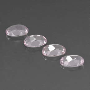 Pedras preciosas de morganita rosa natural de  ct, corte oval, VVS