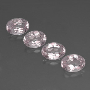 Pedras preciosas de morganita rosa natural de  ct, corte oval, VVS