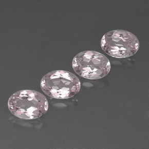 Pedras preciosas de morganita rosa natural de  ct, corte oval, VVS
