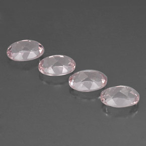 Pedras preciosas de morganita rosa natural de  ct, corte oval, VVS