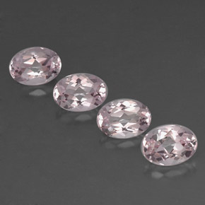 Pedras preciosas de morganita rosa natural de  ct, corte oval, IF
