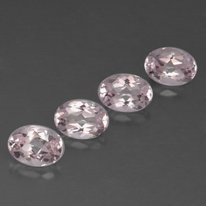 Pedras preciosas de morganita rosa natural de  ct, corte oval, IF