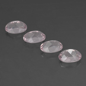 Pedras preciosas de morganita rosa natural de  ct, corte oval, IF