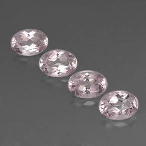 Pedras preciosas de morganita rosa natural de  ct, corte oval, IF