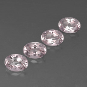 Pedras preciosas de morganita rosa natural de  ct, corte oval, IF
