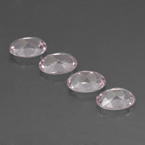 Pedras preciosas de morganita rosa natural de  ct, corte oval, IF