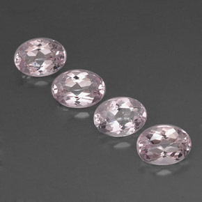 Pedras preciosas de morganita rosa natural de  ct, corte oval, VVS