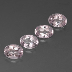 Pedras preciosas de morganita rosa natural de  ct, corte oval, VVS