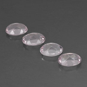 Pedras preciosas de morganita rosa natural de  ct, corte oval, VVS