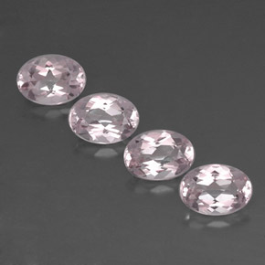 Pedras preciosas de morganita rosa natural de  ct, corte oval, VVS