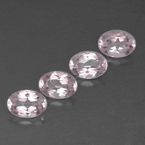Pedras preciosas de morganita rosa natural de  ct, corte oval, VVS