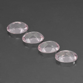 Pedras preciosas de morganita rosa natural de  ct, corte oval, VVS
