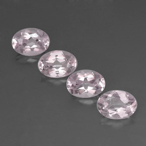Pedras preciosas de morganita rosa natural de  ct, corte oval, VVS