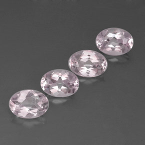 Pedras preciosas de morganita rosa natural de  ct, corte oval, VVS