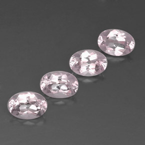 Pedras preciosas de morganita rosa natural de  ct, corte oval, VVS