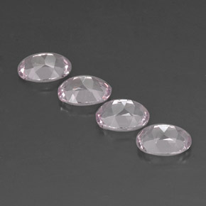 Pedras preciosas de morganita rosa natural de  ct, corte oval, VVS