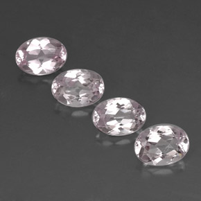 Pedras preciosas de morganita rosa natural de  ct, corte oval, VVS