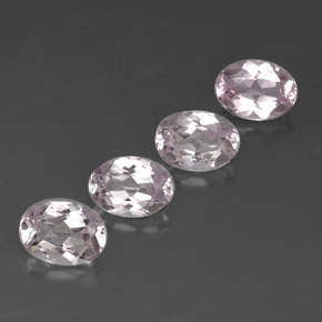 Pedras preciosas de morganita rosa natural de  ct, corte oval, VVS